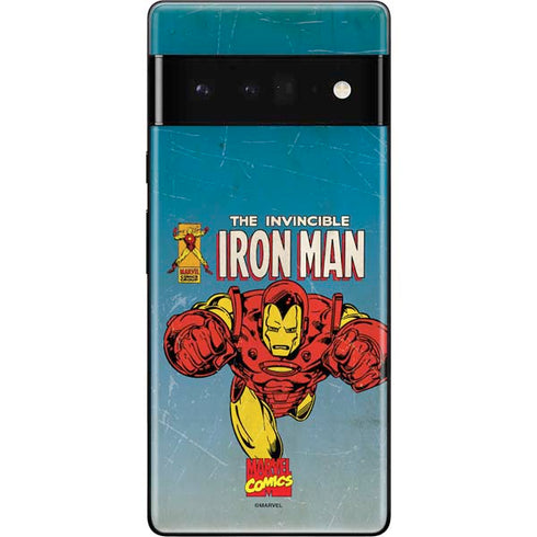 Marvel Classic Comics The Invincible Iron Man Google Pixel 6 Pro Skin